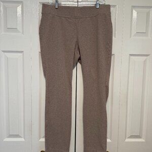 LANDS' END Women's Starfish Mid Rise Slim Leg Elastic Waist Pull On Pants